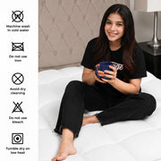 4AS Supersoft Single Mattress Topper - 1100 GSM Microfibre Filling 4 Inch (10cm) Extra Thick Mattress Topper with Elasticized Corner Straps - White (Single 90x190 cm)