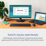 Dell 24 Monitor - SE2426H - 23.8-inch FHD (1920x1080) 144Hz 1ms Display, in-Plane Switching (IPS) Technology, AMD FreeSync™, TÜV 3-Star 2X HDMI, Tilt