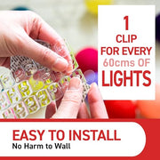 Command Decorating Clips, 60 Mini Hooks, 68 Adhesive Strips, Transparent | Value Pack, Clips for Hanging Halloween Decorations, Window Lights, Spider Garlands, Crafts, Banners, Costumes - Damage Free