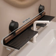 🔥Hot selling💥 Walnut Bathroom, Kitchen Suction Cup Shelf