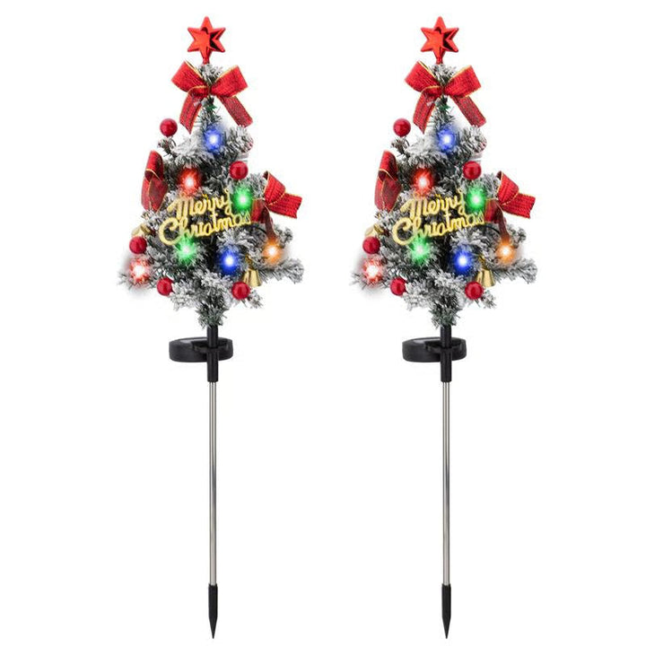 🎄Solar Christmas Tree Stake Lights